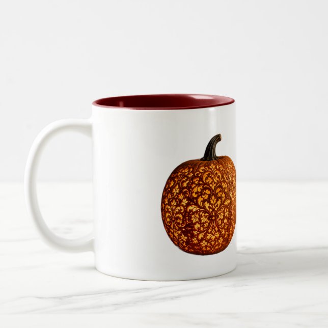 Victorian Lace Pumpkin II Mugg (Vänster)