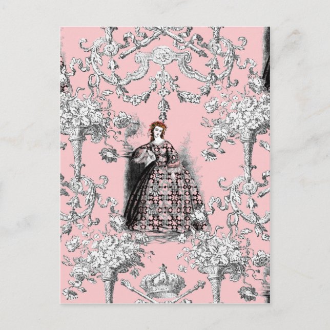 Victorian Lass på Dauphine Rosa Vykort (Framsida)
