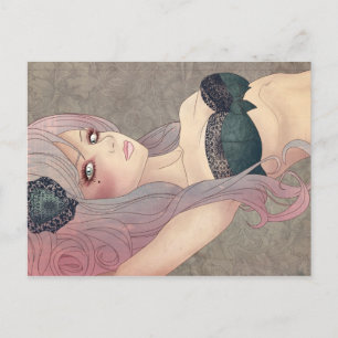 Victorian Lingerie Postcard Vykort
