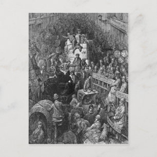 Victorian London - A City Throughfare Vykort