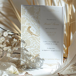 Victorian Love Bird Inbjudningskort för möhippan