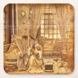 Victorian Lullaby Underlägg Papper Kvadrat