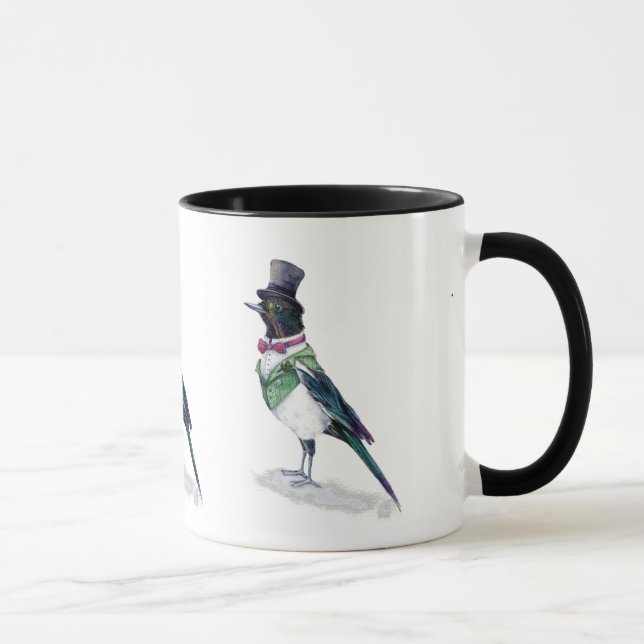 Victorian Magpie Bird Mugg (Höger)