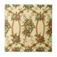 Victorian Maj Bros. Övergripande Blommönster Repro