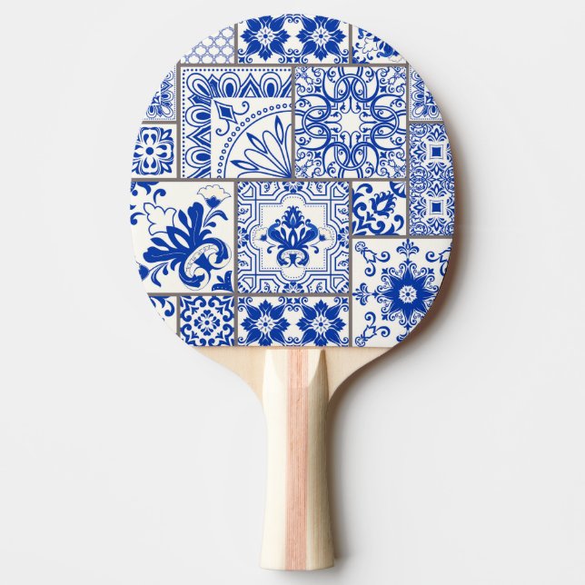 Victorian Majolica: Patchwork Tile Mönster. Pingisracket (Framsidan)