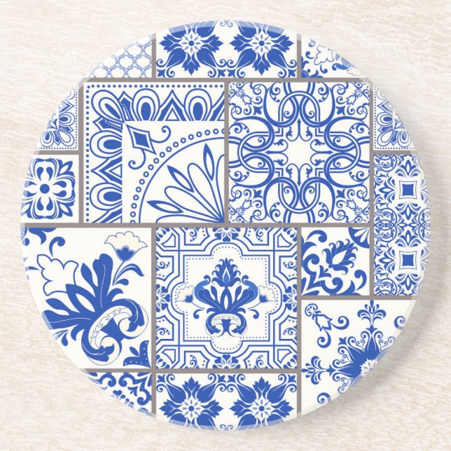 Victorian Majolica: Patchwork Tile Mönster. Underlägg (Framsidan)