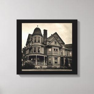 Victorian Mansion Canvastryck