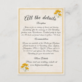 Victorian Meadow gult - djurutrymmeskort Tilläggskort