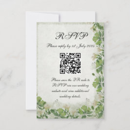 Victorian Meadow - RSVP card vertical OSA Kort