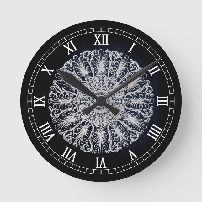 Victorian Medallion Wall Clock Rund Klocka (Framsida)