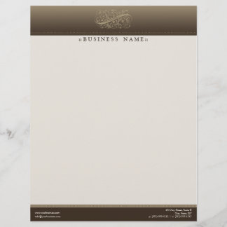 Victorian Mocha Anpassad Letterhead Brevhuvud