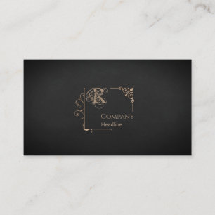 Victorian Monogram, Affärskort Visitkort