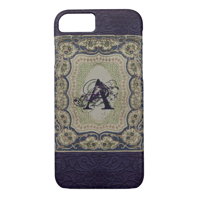 Victorian Monogram Bok Design Case-Mate iPhone Skal (Baksida)