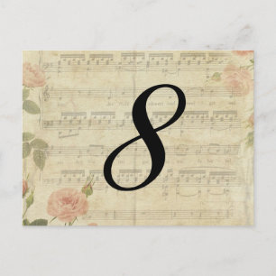 Victorian Music and Ro Bordsnummer Card