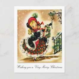 Victorian Mycket God jul Helg Vykort
