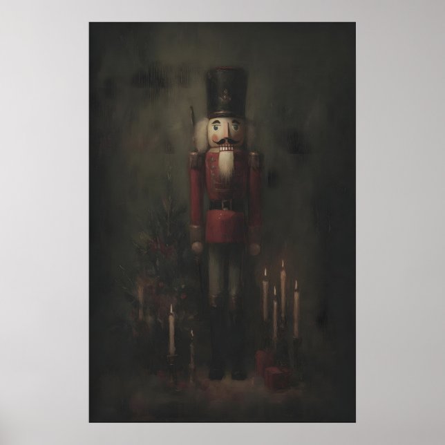 Victorian Nutcracker With Candlelight, Gothic Poster (Framsidan)