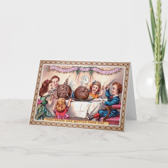 Victorian Odd Helgdag Card Helgkort (Framsida)