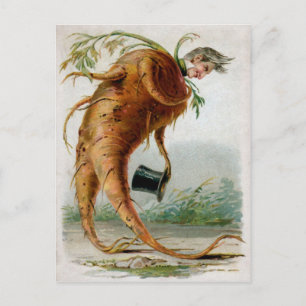 Victorian Odd Root Man Vykort