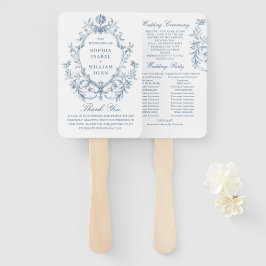 Victorian Ornate Blommigt Bröllop Ceremony-program