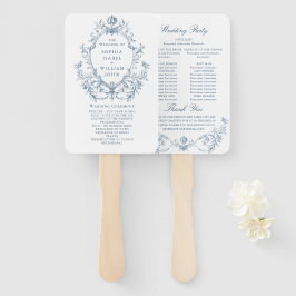 Victorian Ornate Blommigt Bröllop Ceremony-program