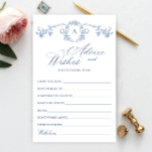 Victorian Ornate Grace Blommigt Önskemål & Advice<br><div class="desc">Anpassa med bruden till namn och duschdatum. Klicka på länken "anpassa ytterligare" för ytterligare anpassning. Kontakta mig om du behöver hjälp.</div>