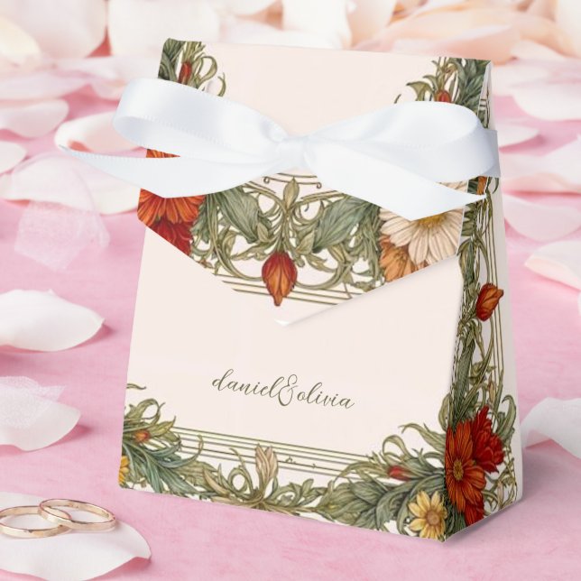 Victorian Ornate Gräns med Wildblomma Bröllop Presentaskar (Bröllop)