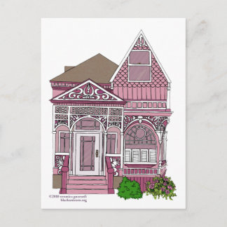 Victorian "Painting Dam" - rosa Vykort