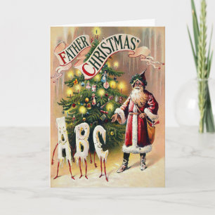Victorian Pappa jul Helgkort