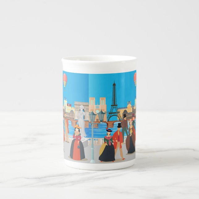 Victorian Paris Benporslin Mugg (Framsidan)