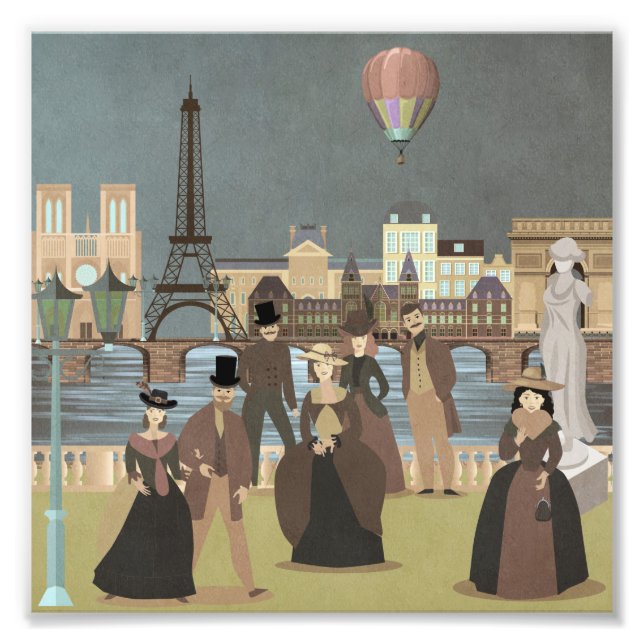 Victorian Paris Fototryck (Framsidan)