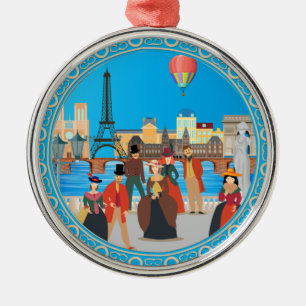 Victorian Paris Julgransprydnad Metall