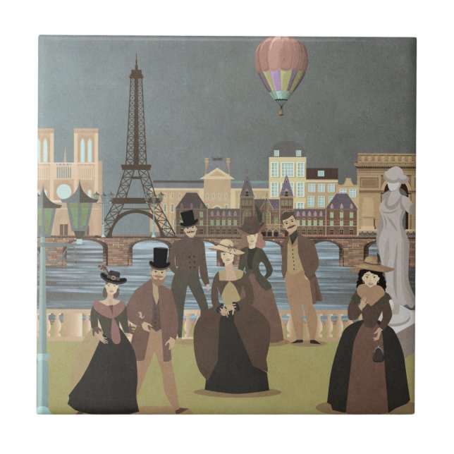 Victorian Paris Kakelplatta (Framsidan)