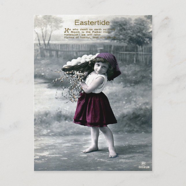 Victorian Påsk Helg Vykort (Framsida)