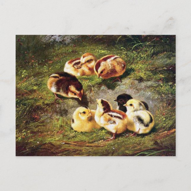 Victorian Påsk Helg Vykort (Framsida)