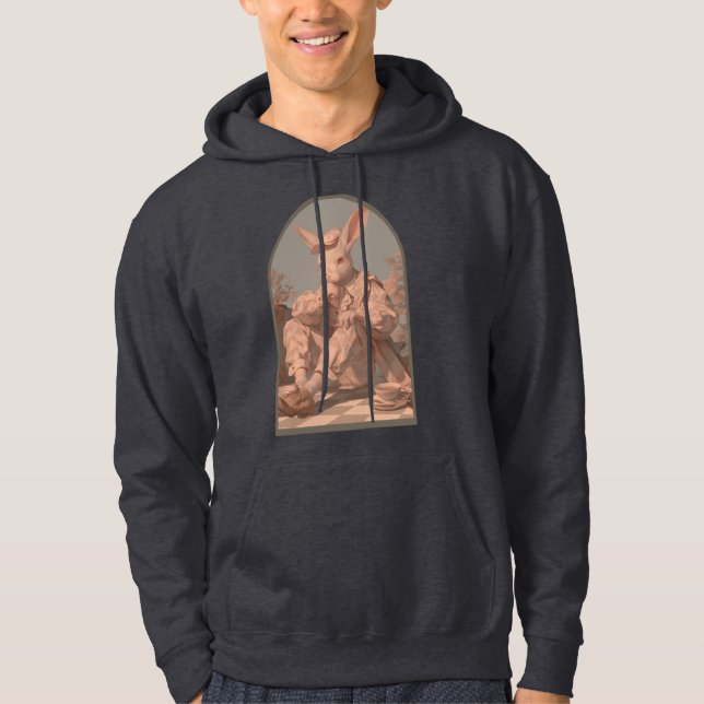 Victorian Påsk, kanin Boy Hoodie (Framsida)