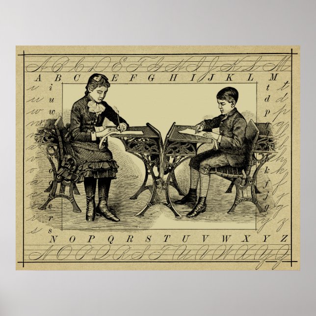 VICTORIAN PENMANSHIP POSTER (Framsidan)