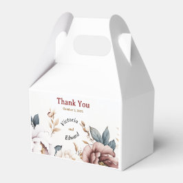 Victorian Peony Luxe Wedding Favor Box Presentaskar