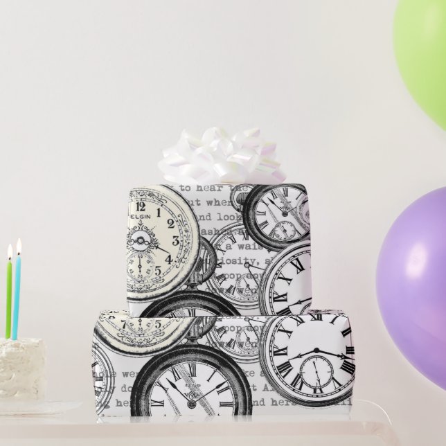 Victorian Pocket Watch Alice i Wonderland Presentpapper (Festgåvor)