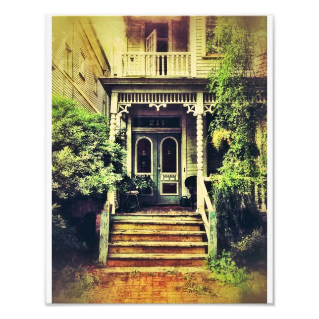 Victorian Porch, Savannah Fototryck (Framsidan)