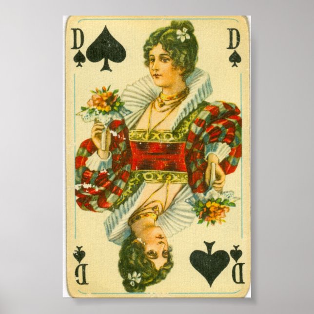 Victorian Queen of Spades Poster (Framsidan)