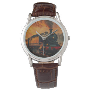 Victorian Rail Travel - Steampunk Steam Tåg Armbandsur
