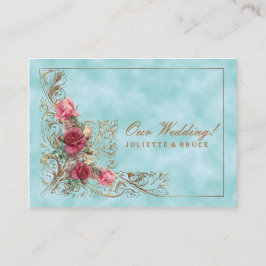 Victorian Ram - bröllopsinbjudan Suite Visitkort