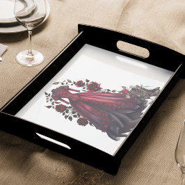 Victorian Red Dress och Heels | Antikalt Ro Gown