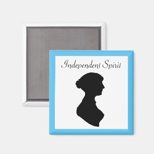 Victorian ReEmergency Woman Silhouette Oberoende A Magnet