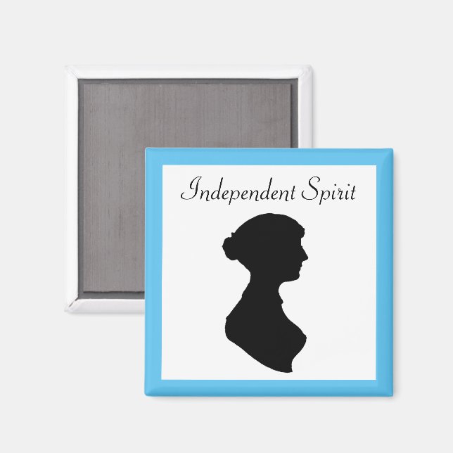 Victorian ReEmergency Woman Silhouette Oberoende A Magnet (Front/Back)