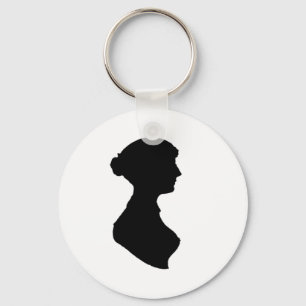 Victorian ReEmergency Woman Silhouette Oberoende A Nyckelring