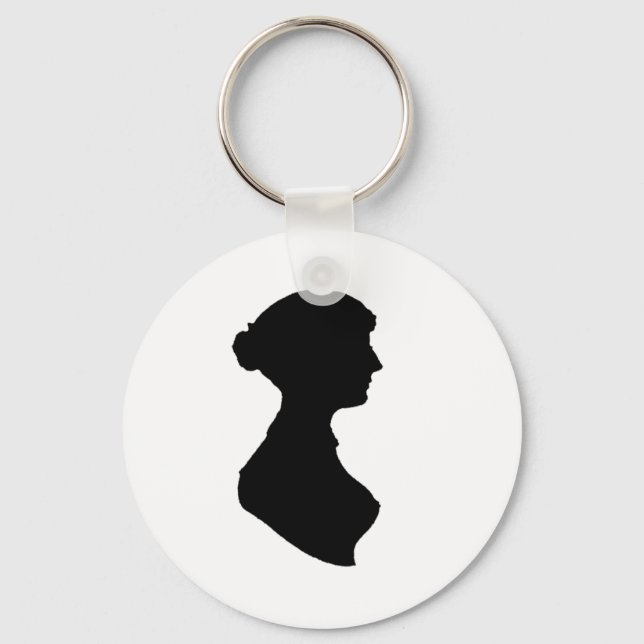 Victorian ReEmergency Woman Silhouette Oberoende A Nyckelring (Framsida)
