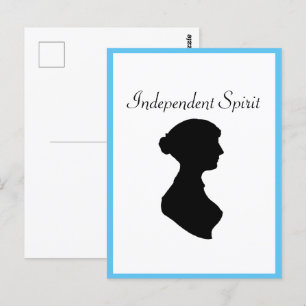 Victorian ReEmergency Woman Silhouette Oberoende A Vykort