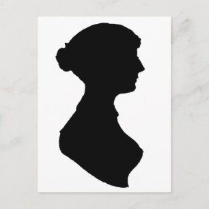 Victorian ReEmergency Woman Silhouette Oberoende A Vykort