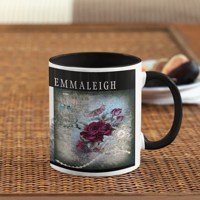 Victorian Ro Ephemera Monogram Mugg (Skapare uppladdad)